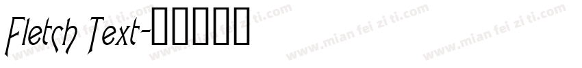 Fletch Text字体转换